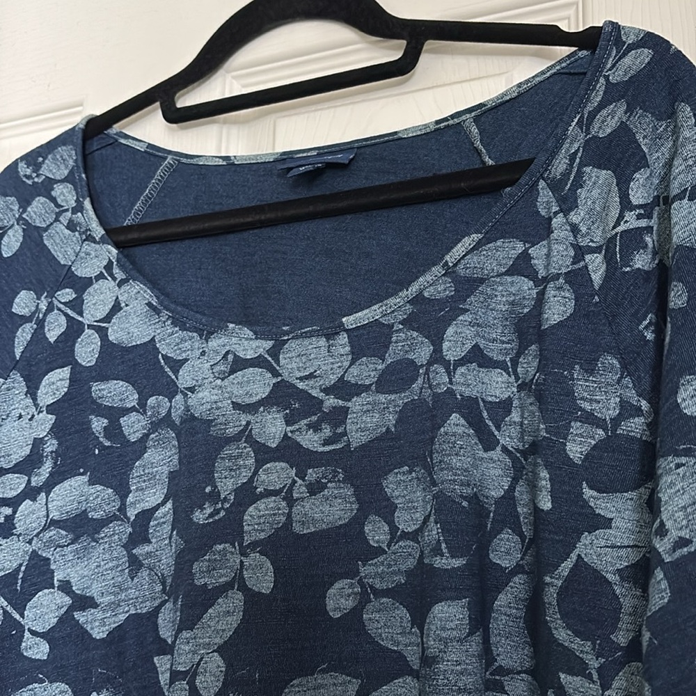 J. Jill Blue Boxy Tunic with Relaxed Fit - Picture 2 of 7